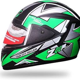 STISS Strong and Durable Stylish Full Face Men Motorbike Helmet Scratch-Resistance & Silicone Glass Protection Green-image-10
