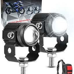 Carzex® Mini Driving Projector Fog LED Light | 60W DC 12V | White & Yellow Beam | Inbuilt Cooling Fan | Metal Body | For Bikes, Scooty & Cars | 2PC Set with Switch | 3 Months Warranty-picture-22