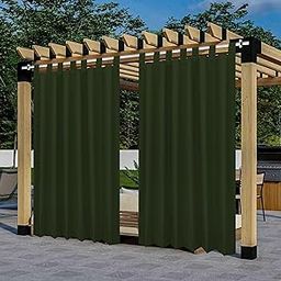 GREEN DECOR Polyester 300GSM Fabric Waterproof Sun & Rain Blockage Curtains(Military Green 4.5 X 9.5 Feet,Pack of 2) with Top Style Loop Used for Door,Balcony,Outdoor & Indoor Area-image-17