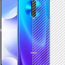Kartronics Compatible with Redmi Pocophone X2 Back Screen Protective Film Carbon Fiber Skin Transparent Screen Guard Sticker-image-52