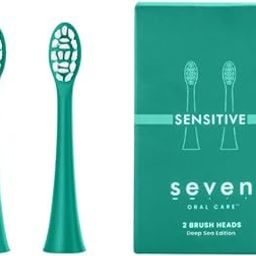 Seven Oral Care Sensitive Replacement Brush Heads – Ultra-Soft Bristles for Gentle Cleaning of Teeth, Gums, Perfect for Effective and Comfortable Oral Care - Deep Sea-picture-29