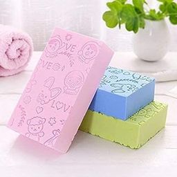 Super Soft Bath Sponge Scrubber for Kids & Babies - Gentle Cleaning, Exfoliating, and Dead Skin Removal- Perfect for Men and Women Pack Of 2 (Multicolored)-image-56