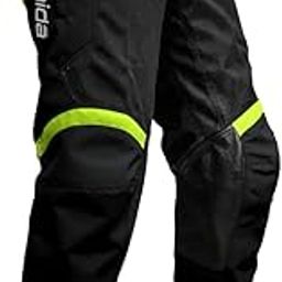 Raida Trailcraft Off-Road Pants | Mx & Trail Ride | Lightweight | Abrasion-Resitant Fabric | Heat Sheild Panel | (L, Black/Hiviz), Men, Slim Fit-image-24