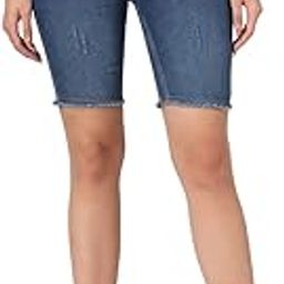 Comic Solid Women Dark Blue Denim Shorts-image-48