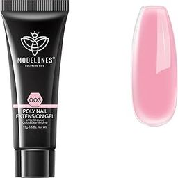 MODELONES 15ml Poly Nail Gel Builder Nail Extension Gel Enhancement Nail Thickening Acrylic Extension nail polish gel (Pink Poet 003)-image-39