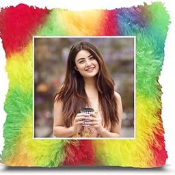 BMRGIFTS Fur Personalized Gift Photo Cushion for Boyfriend Girlfriend Husband Wife on Occasions Valentine's Day Birthday Anniversary Special Love Gift Square 15x17 inch, Multi (PC63)-image-95