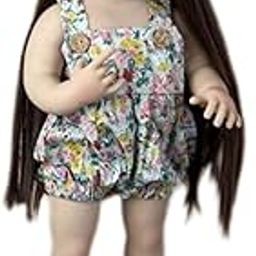 DODOSS Silicone Baby Dolls for Girls, Reborn Baby Doll, Musical Doll with Nipple Bottle, Diaper, Clothes,Magnetic Pacifier, Girls Toy Gift for Kid. (Multi-Colour)-image-71