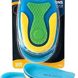 Boldfit Heel Pad For Heel Pain For Women & Men insole for shoes men Heel Pads For Women shoes Heel Pads For Shoes insole for shoes women Heel Pads For Men Orthopedic Heel Pads for Pain UK 8-12- Blue-42