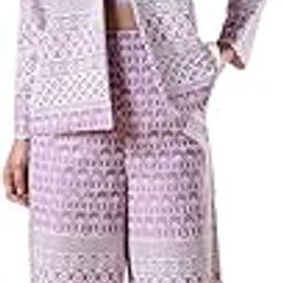 showoffff SHOWOFF Women's Lavender Embroidered Co-ords Set with Inner-UB-2754_Lavender-picture-49