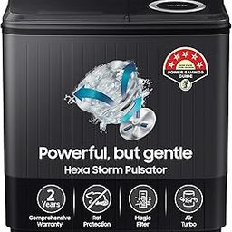 Samsung 11.5 Kg Semi-Automatic Top Load Washing Machine Appliance (WT11A4260GD/TL,Dark Gray)-17