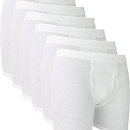 Mens Classic Fit Boxer White pack of 6-image-39