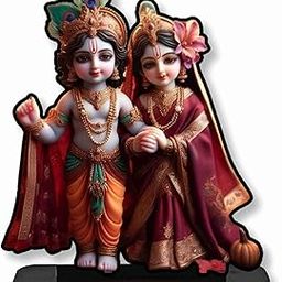SAF Engineered Wood Radha Krishna MDF Religious Showpiece - Aesthetic Table Decoration Home Or Office, Desk Or Shelf. Corporate Gift and Wall Decor, Fantasy, 20 Cm, 3 Cm, Multicolor-image-41