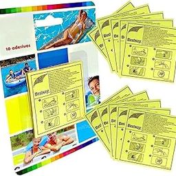 Zest 4 Toyz Adhesive Vinyl Plastic Repair Patch Swimming Pool Bath Tub and Inflatable Toys Puncture Quick Fix for Pool Leaks-45
