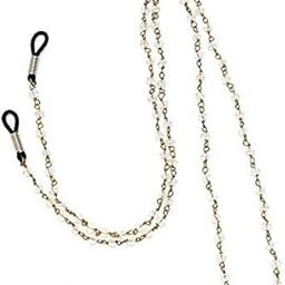 Crystal Stone Beads Beaded Eyeglass Sunglass Spectacle Cord Neck Strap String Chain Link Holder 74 cms For Women Men And Girl White Colour-7