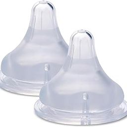 Vega Baby & Mom Nipple Pack of 2 Wide Neck - Large | Natural Feel Nipple | Made of Medical Grade Liquid Silicone | Advance Anti- Colic System | Suitable for 9+ Month Babies, (VBSN4-06)-image-15