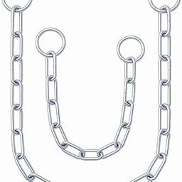 Lock Chain Combo – 1.5 Feet & 2 Feet – Heavy-Duty Stainless Steel Multipurpose Polished Security Chains for Main Gate, Door, Fence, Bike, Luggage & Pets – Strong & Durable Metal Chain Set-16