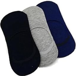 Cotton Multicolored Ankle Length Socks, Pack of 3, Free Size for Men and Women-image-37