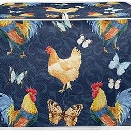 Biyejit Butterfly Chicken Rooster Toaster Cover 2 Slice,Small Appliance Toasters Dust Cover Fingerprint Protection-picture-27