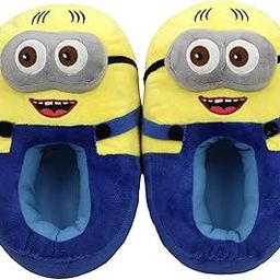 Minin Bedroom Home Plush Slipper Shoes Free Size For Adult And Kids (Plush Shoes,blue,yellow)-25