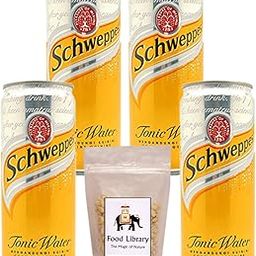FOOD LIBRARY THE MAGIC OF NATURE Schweppes Tonic Water Can(Imported)320Ml,Pack Of 4 + Food Library Roasted Salted Peanuts,200G-image-63