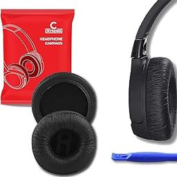 Crysendo Headphone Cushion Compatible with JBL Infinity Glide 500 & 700 Headphones | 70mm Replacement Headphone Ear Pads Frog Leather & Memory Foam Earpad (Black)-11