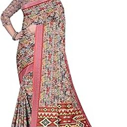 MAHALAXMI NAMAHE legant Blue Linen Saree with Digital Floral Print and Contrasting Pallu-image-6