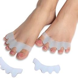 DKVDYENX Gel Toe Separators for Foot Pain Relief, Silicone Toe Spacers for Bunion, Hammer Toe, Overlapping Toes, Toe Straightener & Stretcher for Yoga, Men & Women (Multicolor)-image-78