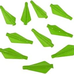 12Pcs Plastic Feather Fletching for DIY Archery Arrows Green-picture-20