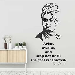 Wall Attraction™ Swami Vivekananda Quote Wall Stickers & Murals Size - 53x88cm MD102_S-image-94