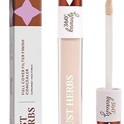 Just Herbs Full Cover Filter Finish Under Eye Light Weighted Matte Finish Concealer for Face Makeup 5 ml (Porcelain)-image-64