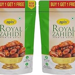 Apis Royal Zahidi Premium Dates 500g x 2 (Buy 1 Get 1 Free) | Khajoor Dry Fruit & Nuts Natural Sweetener | Healthy & Nutritious Snack | Rich in Fiber & Energy-image-3