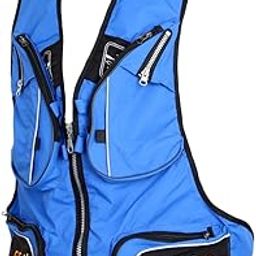 Outdoor Quick-Dry Fishing Vest Multi Pockets Mesh Water-resistant Vest Blue 0-image-38
