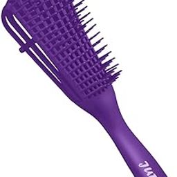 JUDEE® Detangling Brush Multifunctional Octopus Hair Comb Scalp Massager for Natural Hair for Women Afro Textured America 3a to 4c Kinky Wavy Curly Coily Thick Long Hair (Purple)-image-6