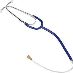 Hearing Aid Stethoscope, Professional High Conductivity Listening Stethoscope Metal Binaural for Noise Detection (Dark Blue)-image-15