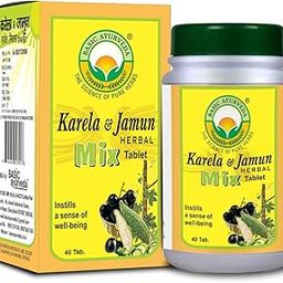 Basic Ayurveda Karela & Jamun Herbal Mix Tablet | Helps to Improve Digestive Health - 40 Tablet-image-48