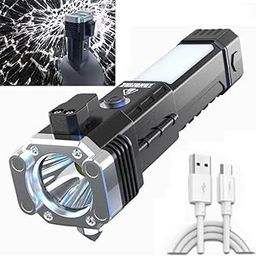 Shyam Enterprise LED Emergency Torch Light, 3W Rechargeable, Glass Breaking Hammer, Seat Belt Cutter, USB Charging-picture-12