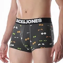 jack & jones Men's Cotton Blend Modern Cartoon Trunks-picture-11
