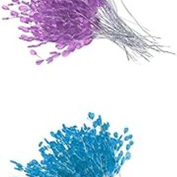 MERISHOPP 100pc Artificial Flower Bouquet with Crystal Acrylic Bead Drop|Home & Garden|Home D?©cor|Floral D?©cor-image-36