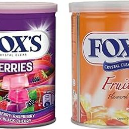 Fox's Crystal Clear Berries Candy Tin, Fruits Candy Tin, (2 x 180g)-image-76