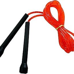 WATSON Jumping Skipping Rope with Comfortable PVC, Pencil Shape Handle for Weight REDUCING/Warm-UP/Gym/Sports & Gym Fitness.(RED)-23