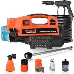 Shakti Technology S3 High Pressure Car Washer Machine 1800 Watts and Pressure 120 Bar for Cleaning Car, Bike & Home (S3)-picture-1