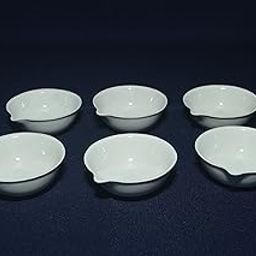 Porcelain Evaporating Dish, Round Bottom, Semi-Deep, J Brand (Pack of 6, Capacity-150ml, OD 100mm).-image-9