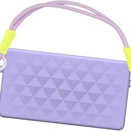 Silicone Phone Holder Zipper Lightweight Inner Bag Open Tote Bag Accessories Purple-picture-13