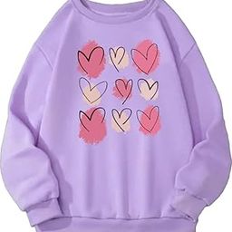 Cute Heart Sweatshirt Hoodie Women Girl Casual Stylish Latest Black Lavender Pink White 399 499 Under-image-76