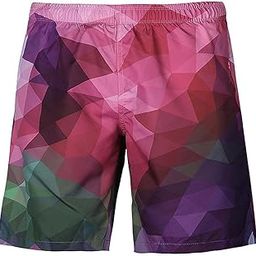 Men 3D Graphic Casual Shorts Board Pants Beachwear Swim Trunk Geometric 2XL-image-63