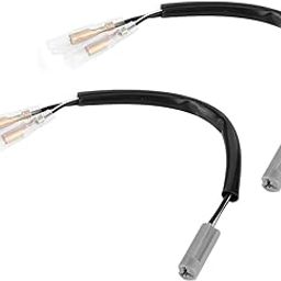 Turn Signal Wire Plugs, 7.5Inches Wiring Harness Sockets Adapter Motorcycle Turn Signal Light Parts Fit for YZF?R6 YZF?R1 FZ6 FZ10-18