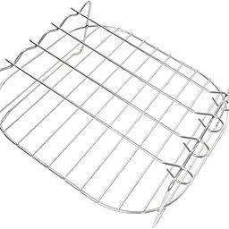 BBQ Rack for Air Fryer Double Layer BBQ Rack for Vegetables Breakfast Pizzas-image-13