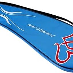 Enakshi (LABEL) Creations Portable Badminton Racket Case Full-Covered Shoulder Soft Cover BlueSporting Goods|Tennis & Racquet Sports|Badminton-picture-3