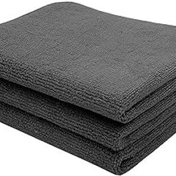MAXOSHINE Microfiber Cleaning Cloths Grey, Lint-Free & Ultra Absorbent Towels for Car, Kitchen, Windows, Stainless Steel & Multi-Surface Cleaning 40x40 350 GSM (3, Grey)-image-78
