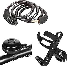 FCC Racing Bicycle Accessory Combo – Ultra-Loud Bell + Heavy-Duty Bike Lock + Lightweight Bottle Cage | Essential Cycling Kit for MTB & Road Bikes-image-3